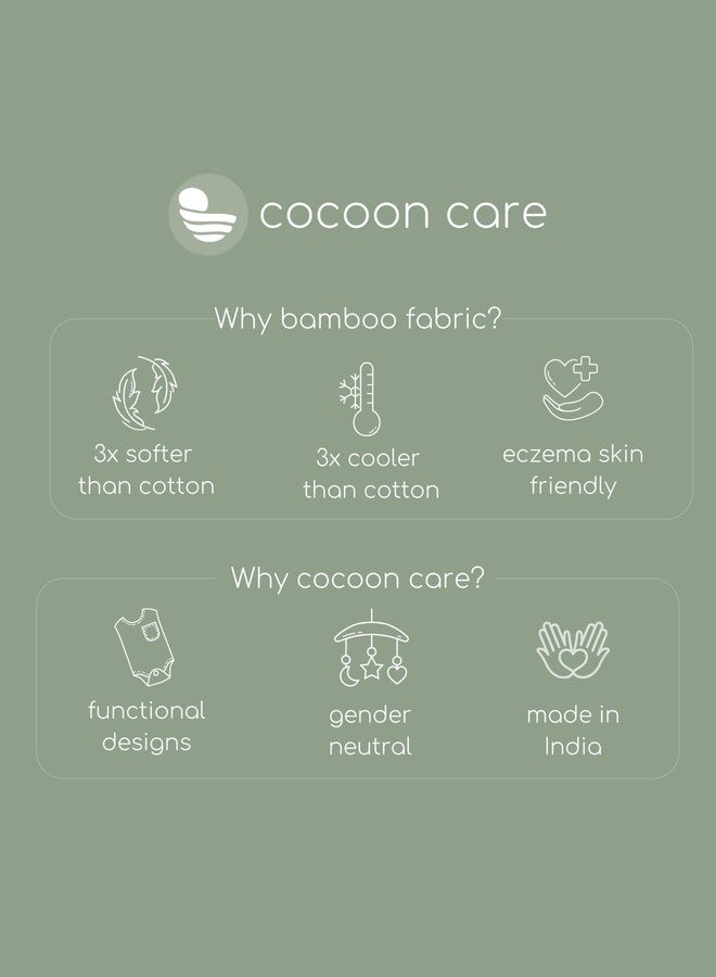 Cocoon Care Unisex Bamboo Muslin Dark Green double sided 2 in 1 Bib and Wash Cloth for Baby - Image 5
