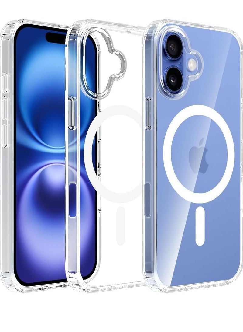 جراب شفاف لهاتف iPhone 17 6.1 [متوافق مع Magsafe] [مغناطيس قوي] [غير مصفر] غطاء هاتف مغناطيسي رفيع وخفيف الوزن ومتين شفاف - Image 1