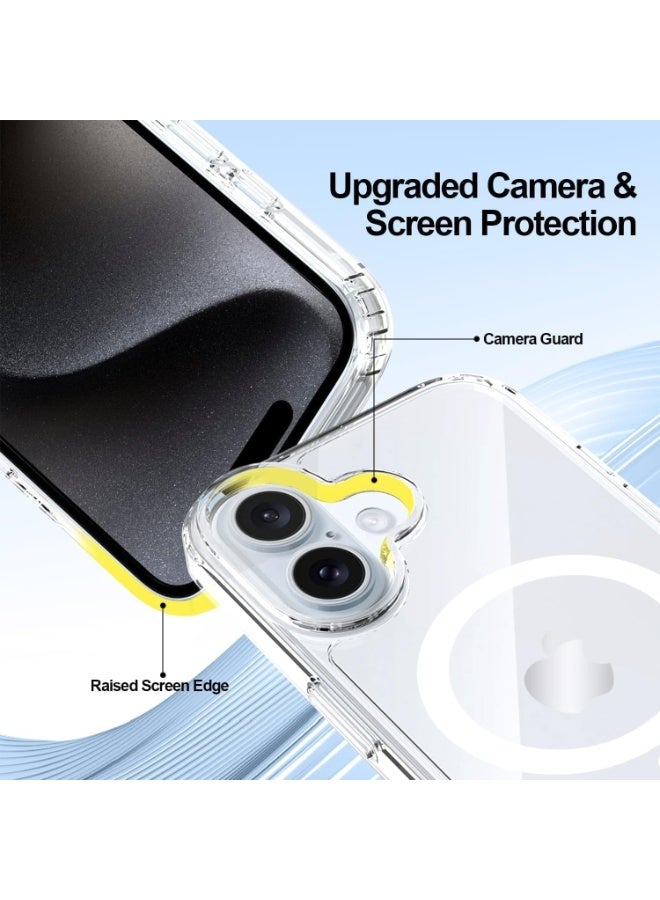 جراب شفاف لهاتف iPhone 17 6.1 [متوافق مع Magsafe] [مغناطيس قوي] [غير مصفر] غطاء هاتف مغناطيسي رفيع وخفيف الوزن ومتين شفاف - Image 4