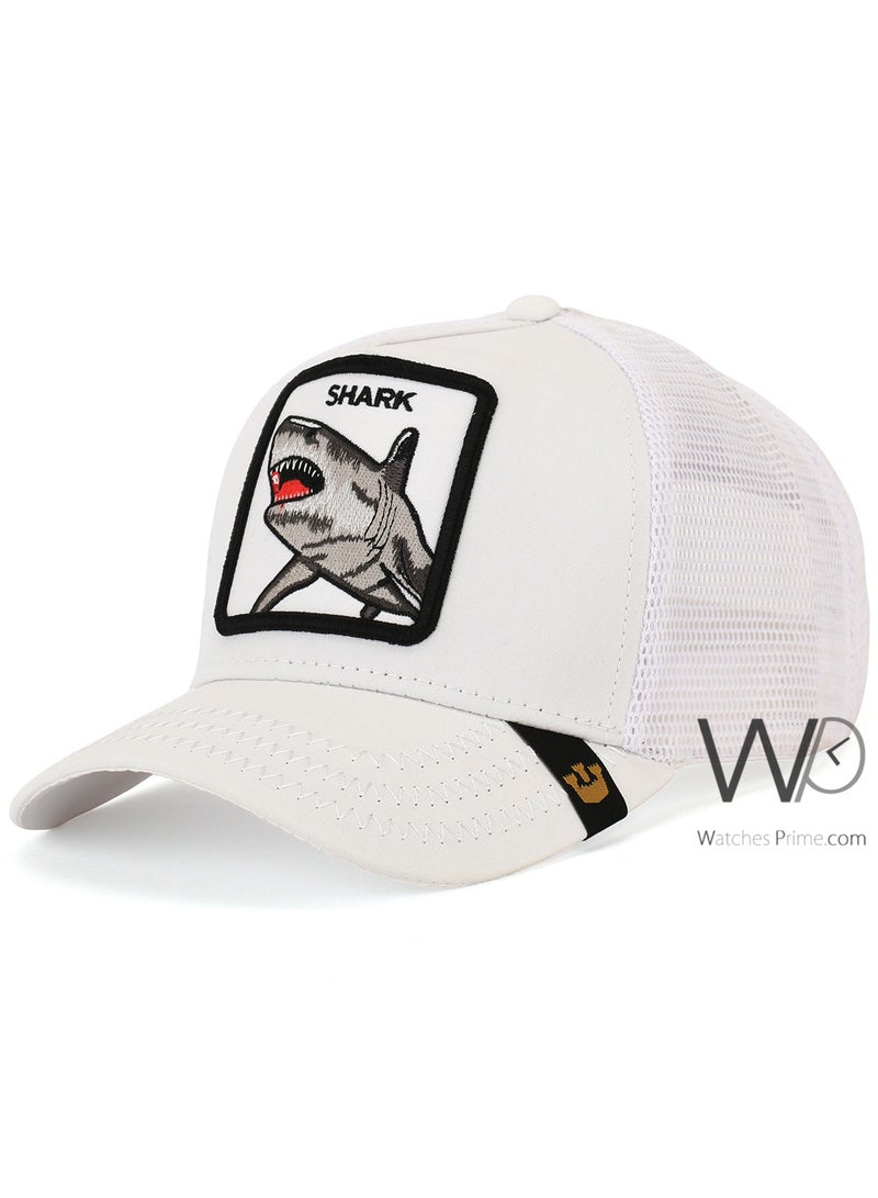 Goorin Bros Goorin Bros Shark Trucker Mesh Cap White Color Cotton Hat For Men  - Image 1