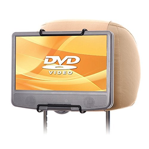 WANPOOL Car Headrest Mount Holder for Portable DVD Player, fit Swivel Screen & Standard Laptop Style Portable DVD Player, Beige (DVD Player is not Included) - Image 1