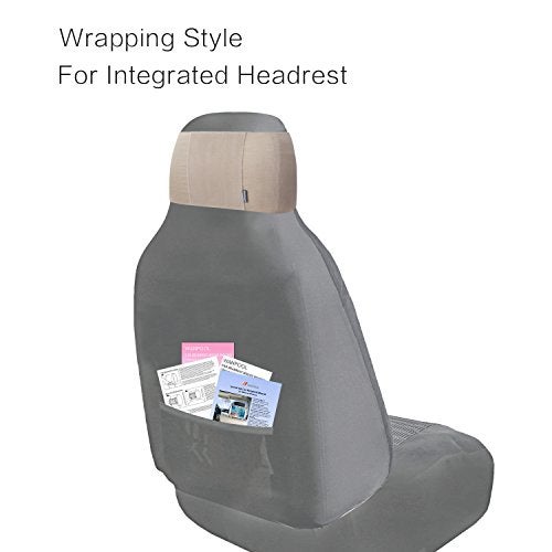 WANPOOL Car Headrest Mount Holder for Portable DVD Player, fit Swivel Screen & Standard Laptop Style Portable DVD Player, Beige (DVD Player is not Included) - Image 5