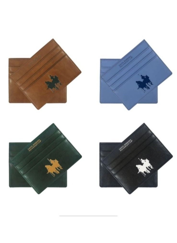 SANTA BARBARA POLO & RACQUET CLUB - Umbra Series Leather Multiple Portable Business Men Wallet, Wallet Card Holder, Credit Card Holder, Cash Holder Wallet, Stylish and Functional - Brown - Image 1