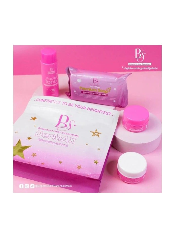 مجموعة تجديد البشرة الأكثر إشراقًا DerMAX