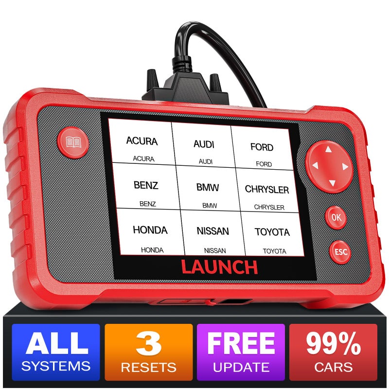 LAUNCH CRP123 V20 Plus Elite OBD2 Scanner 2025 New Full System Lifetime Free Update Scan Tool with 3 Reset Oil Service Throttle Adaption SAS Relearn Car Scanner for All Cars