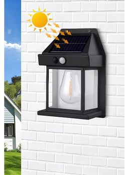 Qasul Solar Powered Garden LED Bulb Motion Sensor Garden LED Waterproof 3 Mode Solar LED  - Image 1