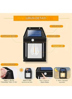 Qasul Solar Powered Garden LED Bulb Motion Sensor Garden LED Waterproof 3 Mode Solar LED  - Image 4
