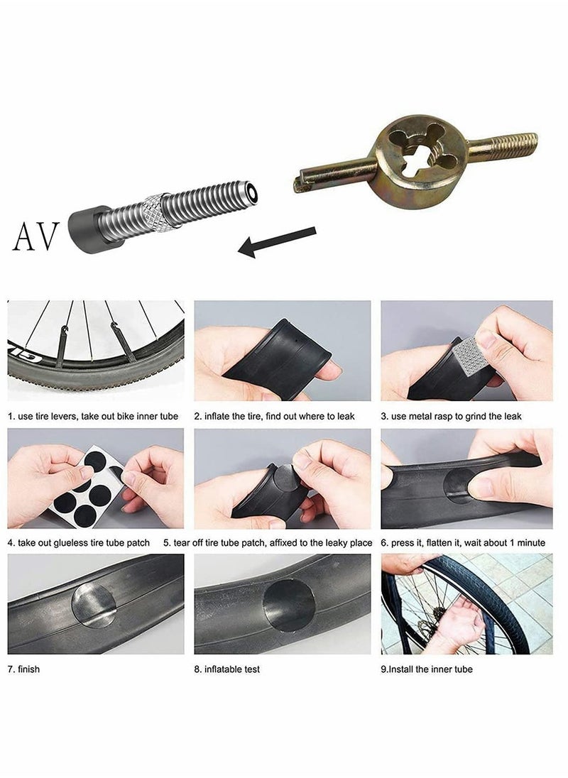 Generic - 16-in-1 Bike Tool Kit with Puncture Repair Kit, Tire Levers, and Multifunctional Accessories for Mountain and Road Bikes - Image 1