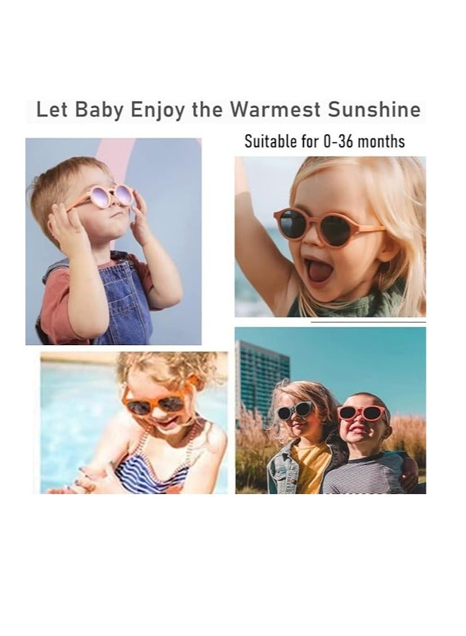 Bukela Adjustable Polarized Baby Sunglasses ， Soft Silicone Frame for Boys & Girls, 0-48 Months - Infant Outdoor Sunshade - Flexible Strap Included - Image 2