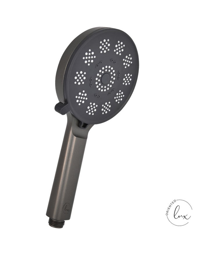 "12-INCH GUNMETAL RAIN SHOWER HEAD  3 MODES (RAINFALL, MIST, JET), HIGH PRESSURE SPA EXPERIENCE, ECO-FRIENDLY, EASY FIT FOR UAE BATHROOMS"