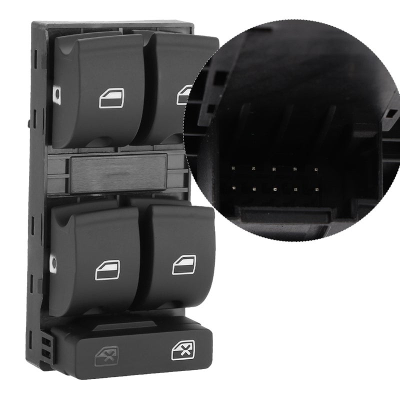 Power Window Master Switch: 8ED 959 851 - 100% New OEM-Grade Premium Material Direct Replacement for Audi A4/S4 B6 B7 RS4 SEAT Exeo Automotive Use - Image 5