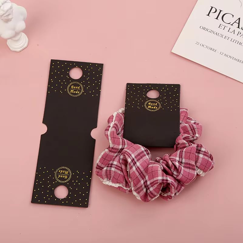 Festiko® Hair Scrunchies Display Cards (Pack of 200 Pcs, size 4 x 1.5 inches), Hair Accessories Display Cards, Jewellery Cards, Jewellery Tags for Earring & Necklace - Image 3