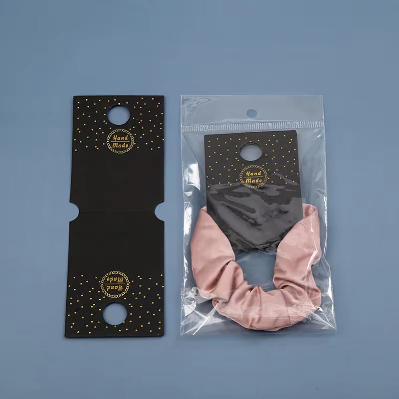 Festiko® Hair Scrunchies Display Cards (Pack of 200 Pcs, size 4 x 1.5 inches), Hair Accessories Display Cards, Jewellery Cards, Jewellery Tags for Earring & Necklace - Image 4