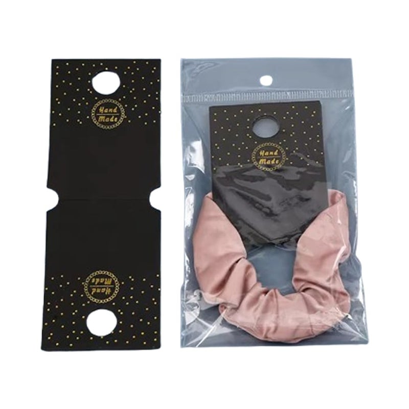 Festiko® Hair Scrunchies Display Cards (Pack of 200 Pcs, size 4 x 1.5 inches), Hair Accessories Display Cards, Jewellery Cards, Jewellery Tags for Earring & Necklace - Image 5