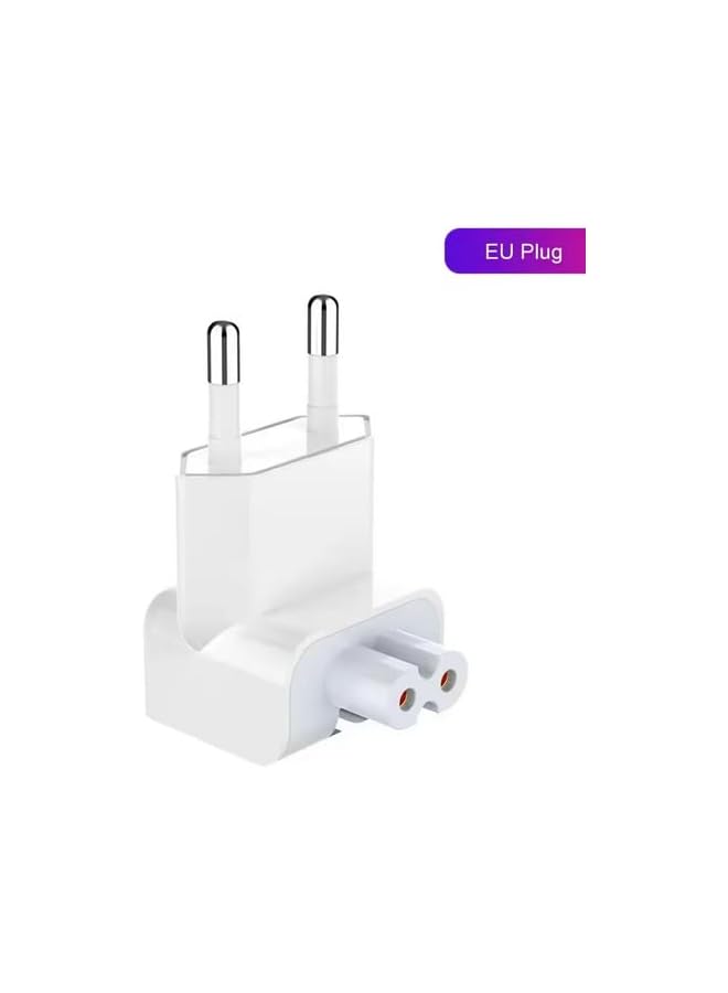 promass AC Adapter EU-Plug, Duck Head Converter Travel Charger Adapter For Mac-Book/PowerBook/Pro/Air/iPod/iPhone/iPad/iBook - White (EU~Plug) - Image 3