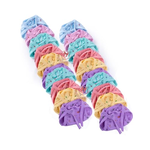 4INFANTSONLY New Born Baby's Cotton Cloth Langot, Langots for New Born 0-6 Months, Newborn Baby Cloth Diapers, Nappy For Baby Girl, Baby Boy U Shaped Washable, Reusable Nappies Multicolor (Nappy Pack of 20) - Image 1