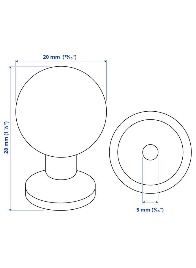 Zaboon Knob, Stainless Steel, 20 Mm - Image 5