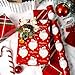 Yarcony Red Christmas Wrapping Paper Roll Santa Wrapping Paper Retro Classic Red Santa Claus Stewart Tartan Plaid Christmas Gift Wrap Sheets for Winter Holiday Festive Decor 17 Inch X 33 Feet - Image 4