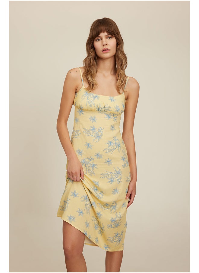 DeFacto Woman Short Sleeve Woven A-Line Dress  - Image 4