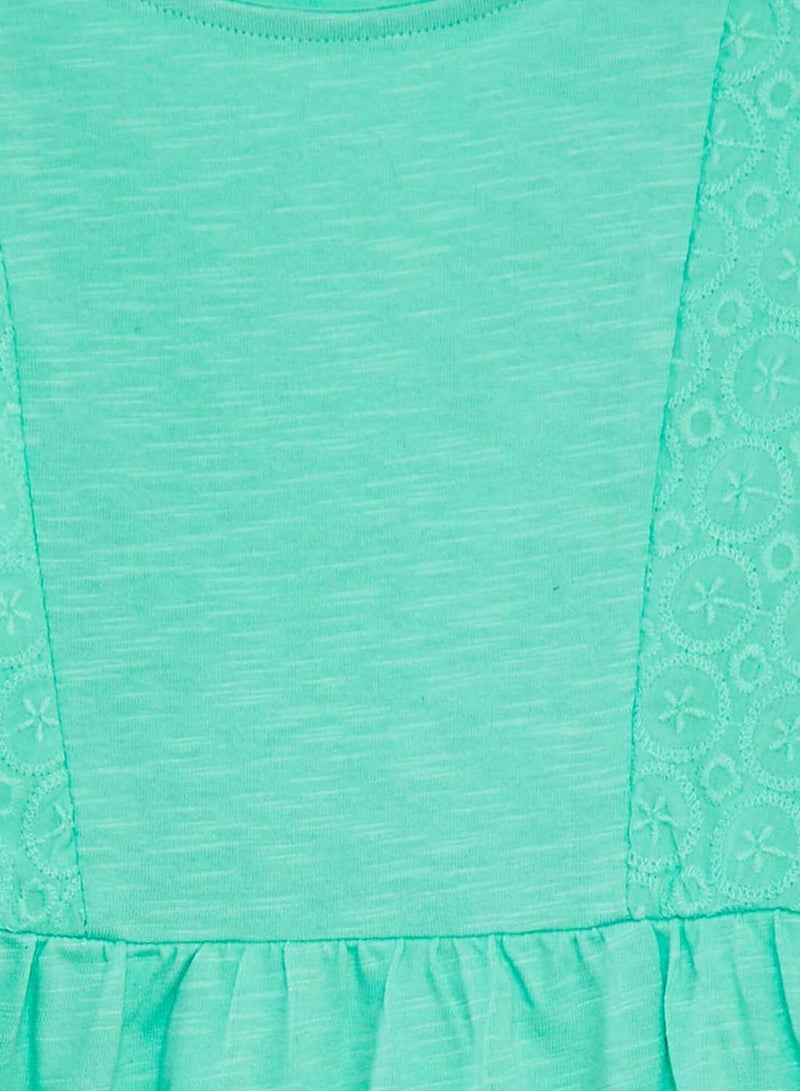 Kiabi Kids Unisex Patterned jersey dress with ruffled straps - Image 3