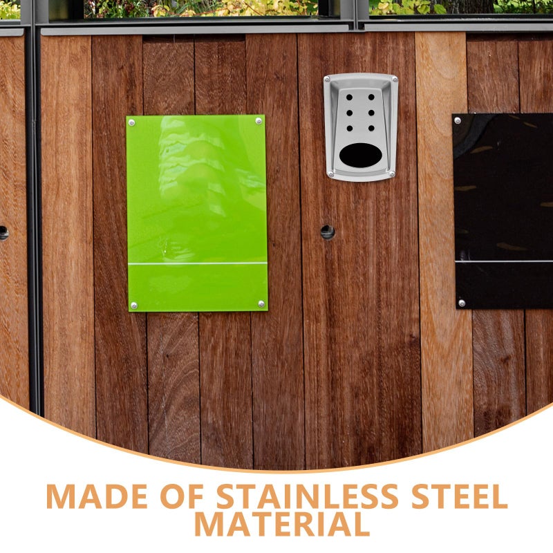Stainless Steel Outdoor Cigarette Ash Holder Weather Resistant Commercial Smoking Receptacle - Image 4