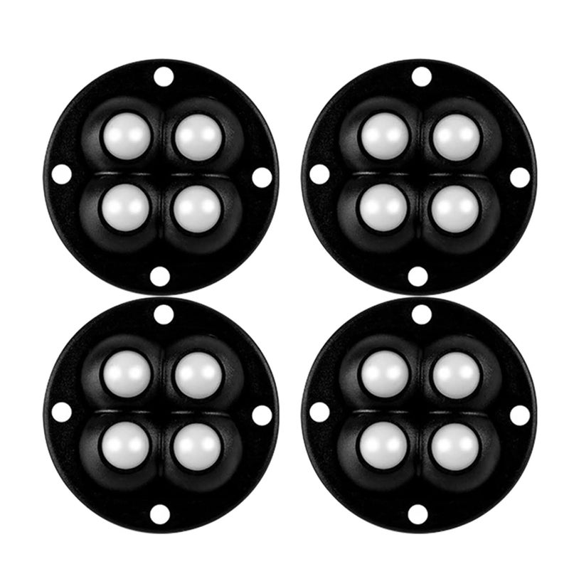 Self Adhesive Caster Wheels 80pcs Set Black Glue Bead for Trash Can Storage Box Small Furniture - Image 2