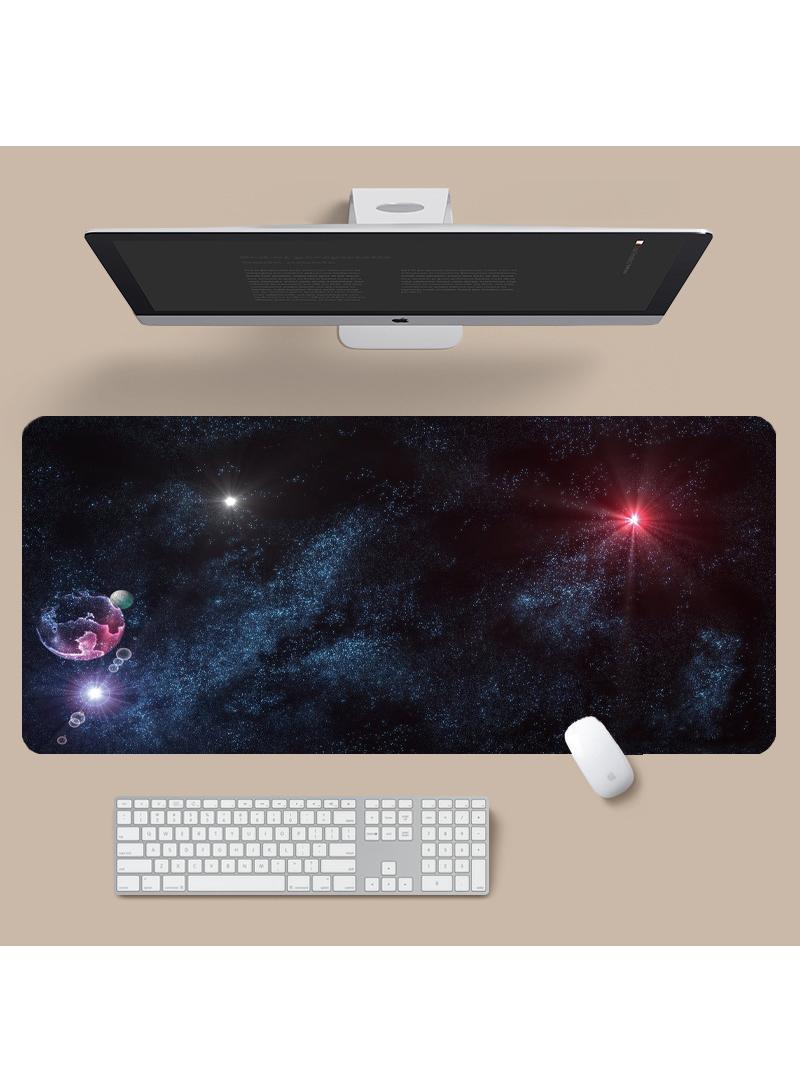 Y&D Starry Sky Pattern For Esports Games Gaming Mouse Pad Extended Large Mat Desk Pad Stitched Edges Mousepad Long Mouse Pad And Non-Slip Rubber Base Mice Pad 900X400X4mm - Image 1