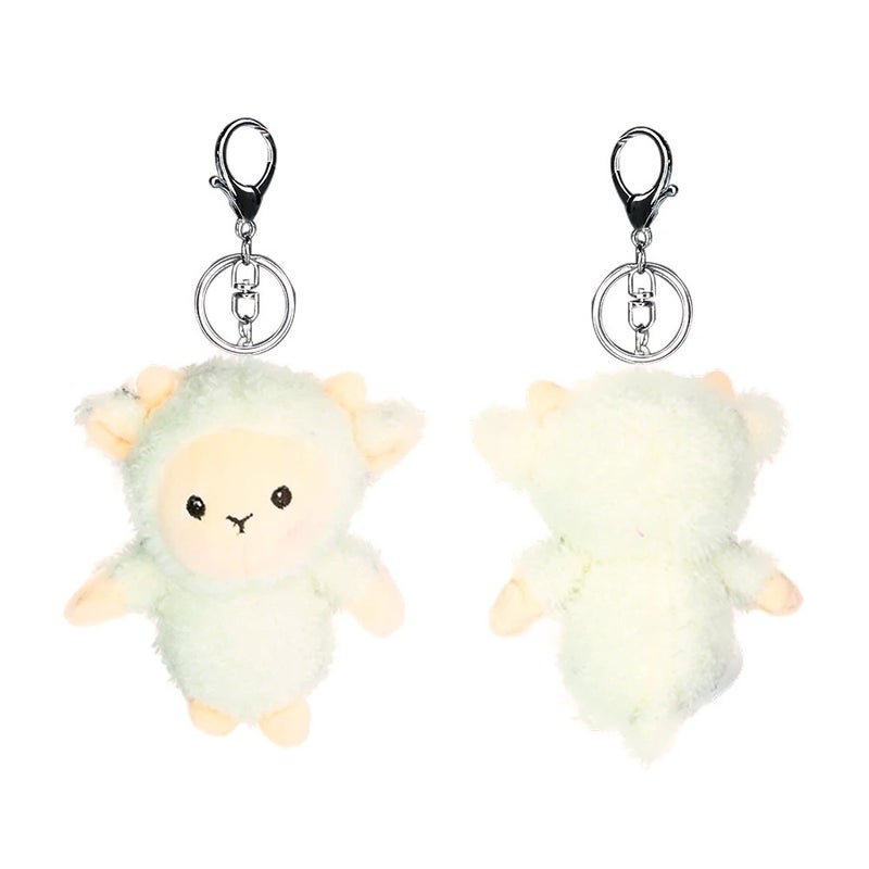 Y&D Cute Multi Colors Plush Bear Keychain Toy Key Ring Hare Pompom Plush Dolls Toy Girls Bag Car Key Pendant Plush Charm - Image 2