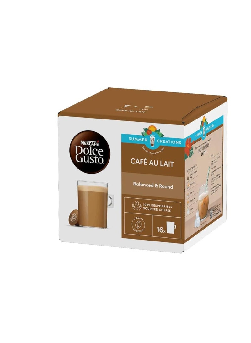 دولسي قوستو كبسولات دولتشي جوستو - 16 كبسولة قهوة لاتيه 160جرام عبوة من ٣ حبات - Image 2