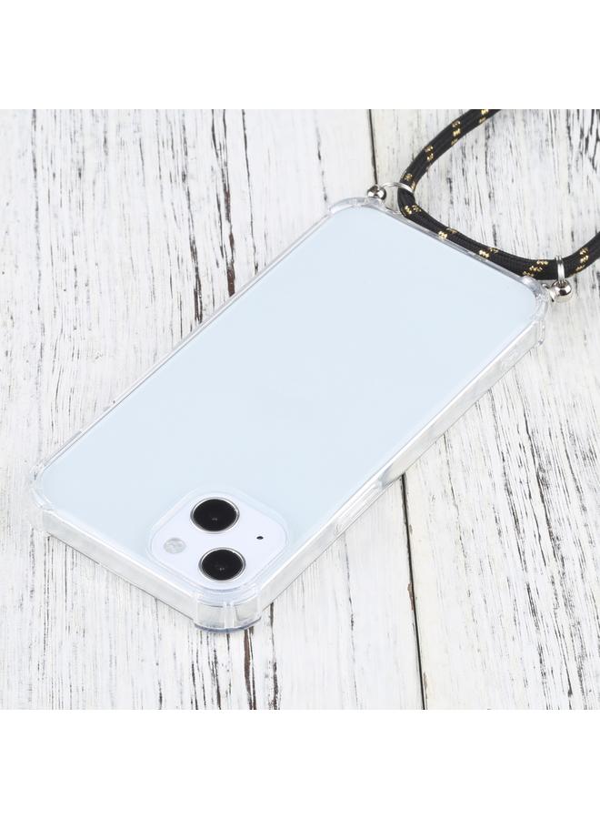 Zaboon Case For iPhone 13 mini Four-corner Shockproof Transparent TPU Protective Case with Lanyard - Image 4