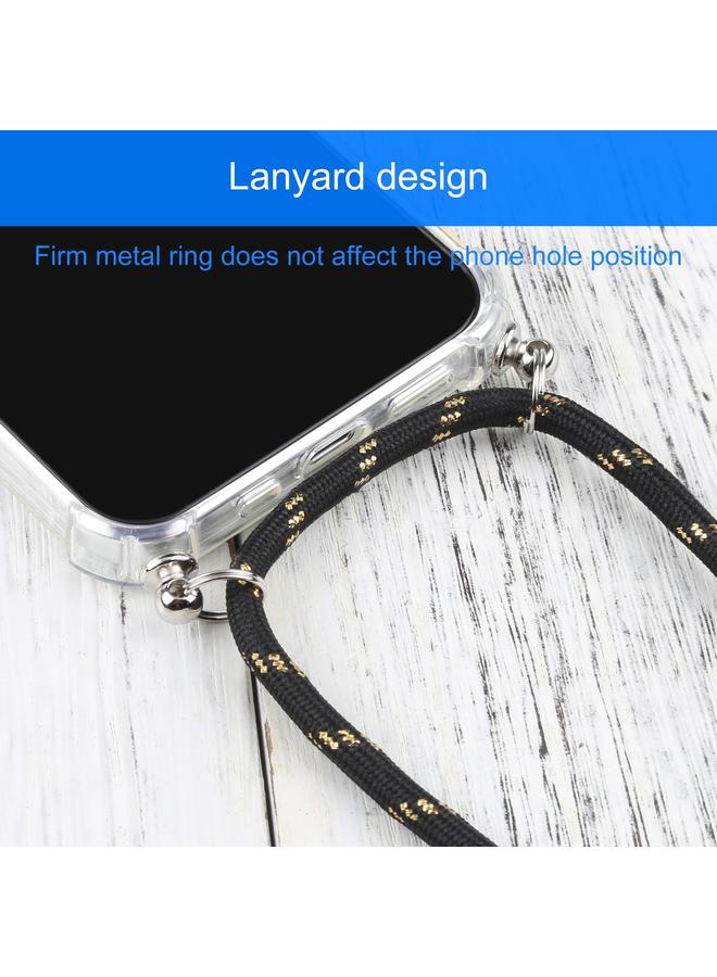 Zaboon Case For iPhone 13 mini Four-corner Shockproof Transparent TPU Protective Case with Lanyard - Image 5