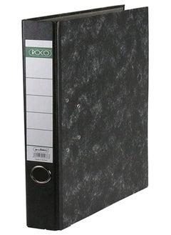 ROCO Pressboard Box F4/A4 Standard Box File, Black/Grey  - Image 1