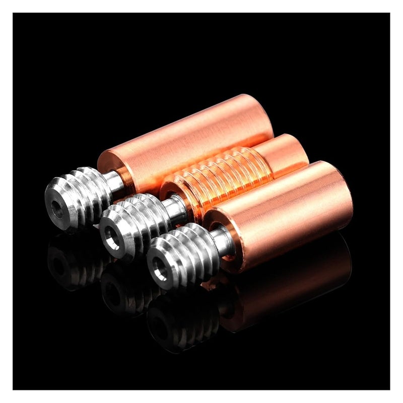 قطع طابعة ثلاثية الأبعاد V6 سبيكة تيتانيوم ثنائية المعدن كسر حراري عنق كتلة سخان TA أملس قصير 10 قطع - Image 4