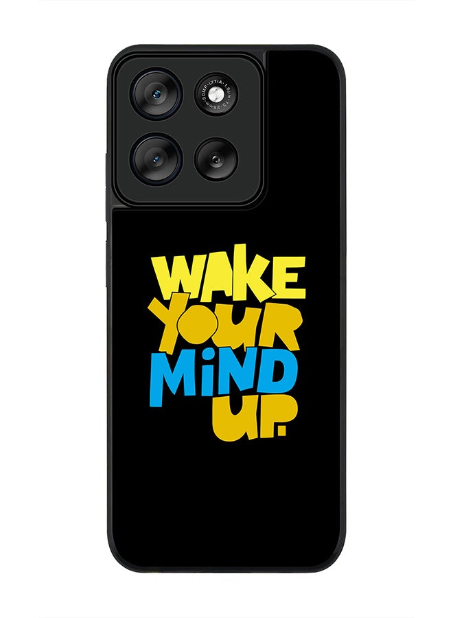 Stylizedd For Motorola Moto G56 Case,Slim fit Camera Protection, Shockproof Thin Phone cover  - Wake your mind up - Image 1
