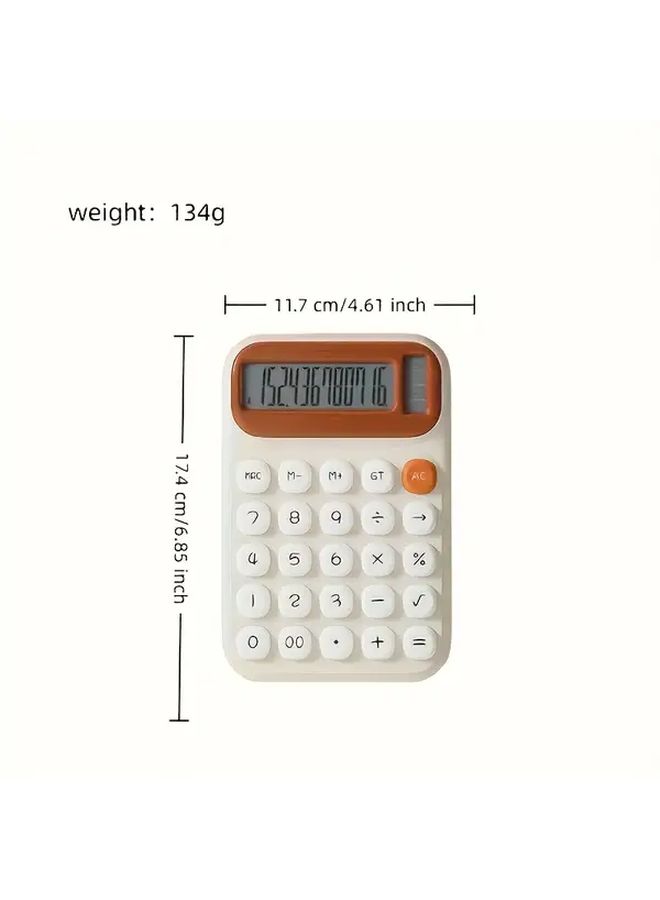 Blue 12 Digit Large Display Calculator Solar Battery Dual Power Office Home - Image 2