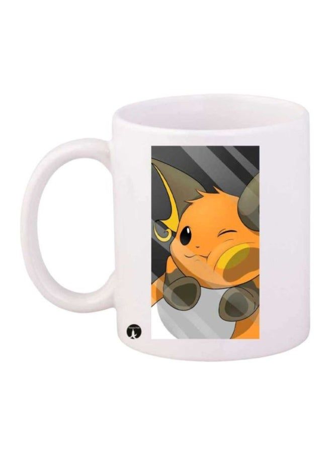 RKN Pokemon Printed Mug White/Orange/Grey - Image 1