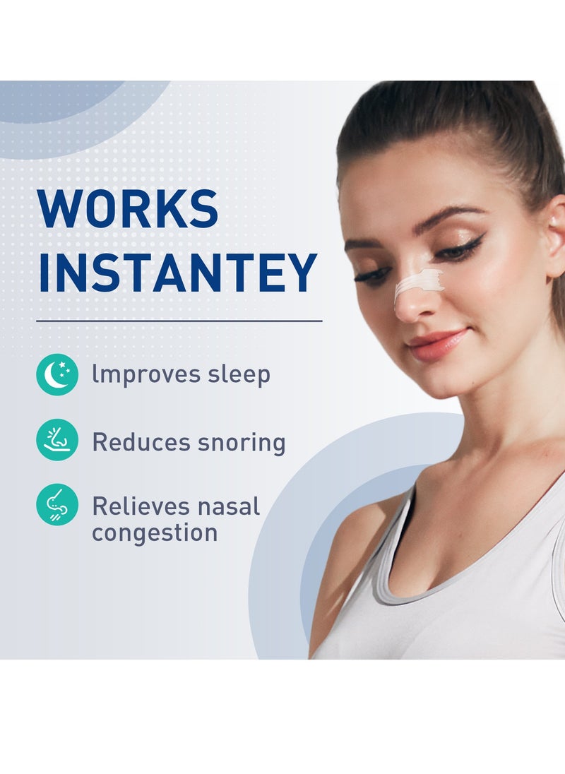 Breathe Right Anti-snoring Breathing Nasal Strip Starter Kit (44 Count) - Boost Oxygen , Reduce Snoring, Improve Sleep Quality - Sweat Resistant, Skin Safe Nasal Strips  - Image 2