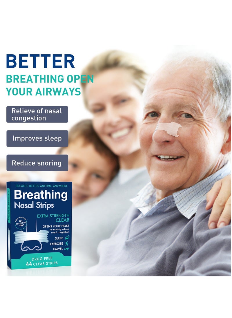 Breathe Right Anti-snoring Breathing Nasal Strip Starter Kit (44 Count) - Boost Oxygen , Reduce Snoring, Improve Sleep Quality - Sweat Resistant, Skin Safe Nasal Strips  - Image 5