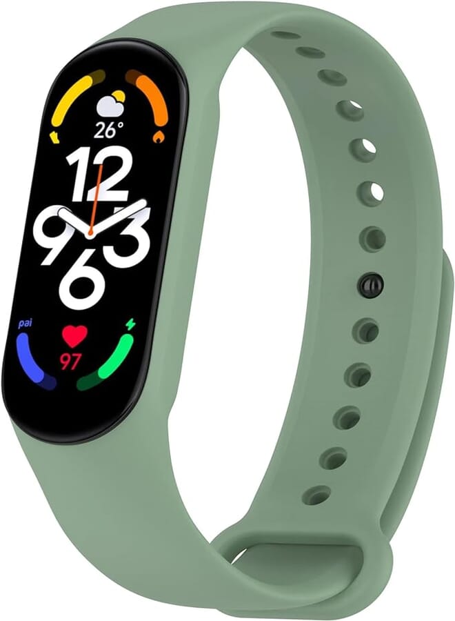 Next Next store Silicone Replacement Wrist Strap Compatible with Xiaomi Mi Band 6 / Mi Band 5 Smart Watch