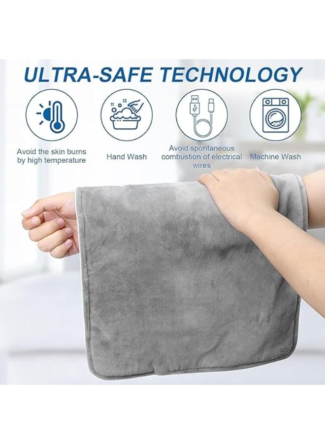 Portable 5V USB Heating Pad – Soft & Comfortable for Back, Neck, Menstrual Pain Relief – 30x60cm, Machine Washable - Image 2