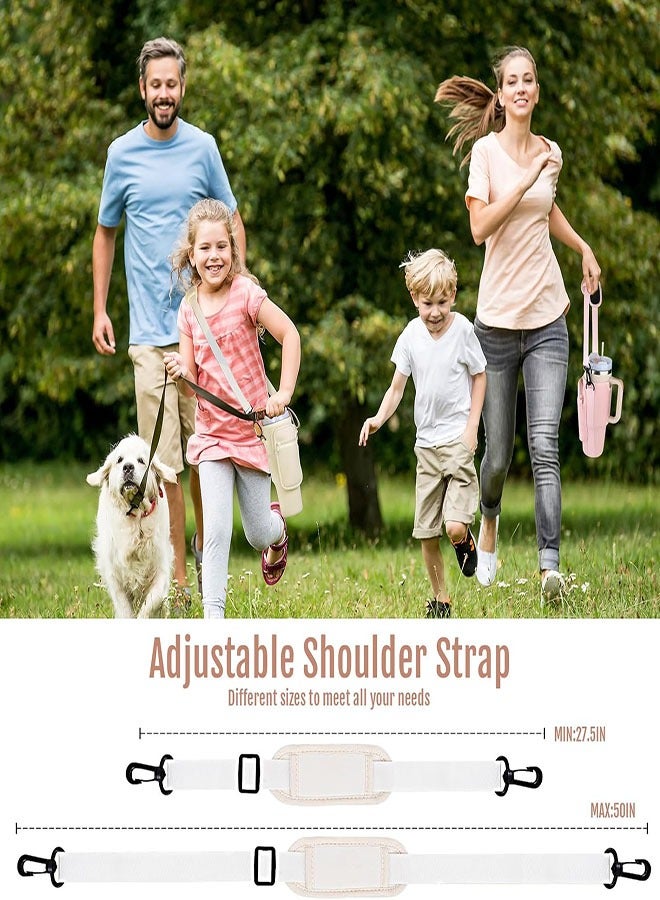 Water Bottle Holder With Strap for Stanley 40 oz Tumbler With Handle, With Cell Phone Pocket and Adjustable Shoulder Strap Tumbler Accessories for Stanley - Water Bottle Sleeve For Outdoors - Image 5