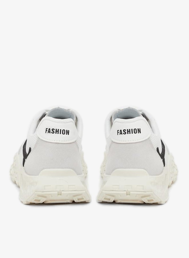 Styli Active Mesh Insert Panelled Lace Up Sneakers - Image 4