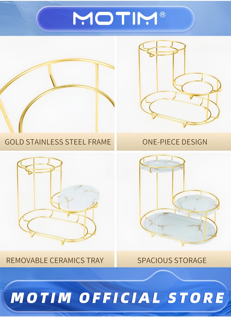 Makeup Shelf Organizer Minimalist Design Efficient Use of Space for Cosmetic Perfume Skincare