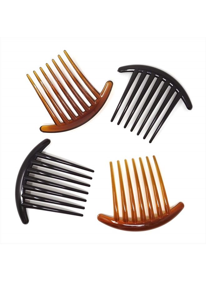 HONBAY 6PCS Plastic 7 Tooth French Twist Combs Hair Side Combs Clips Accessory for Women and Girls (4Inch) - Image 4