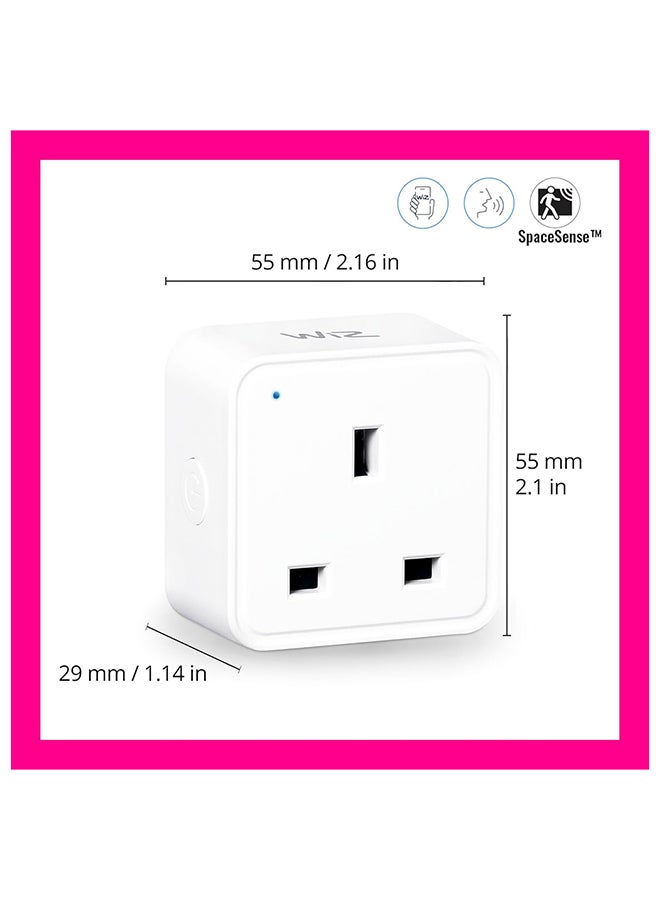Wiz Smart Plug WiFi Connected |Remote And Voice Control, Compatible with Alexa & Google Assistant| Energy Monitoring |Timer & Schedule Function-UK 3-Pin Plug Adapter  - Image 3