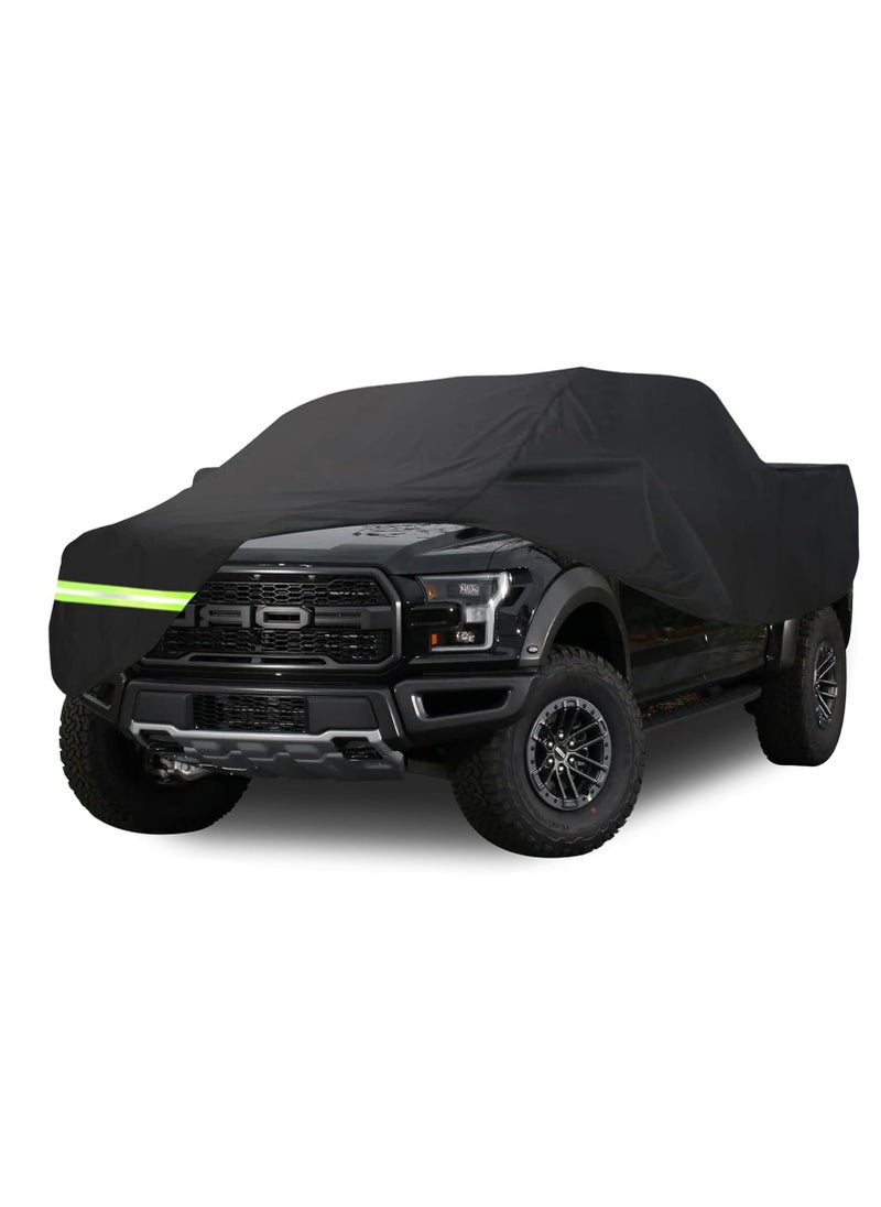 Cool Baby COOLBABY Waterproof Car Covers for Ford F150 F250 F350 Raptor Pickup Truck Super Crew Cab 5FT- 8FT Long Bed Box Truck 190T Covers Customer Fit 100% Waterproof Windproof Strap & Double Door Zipper  - Image 1