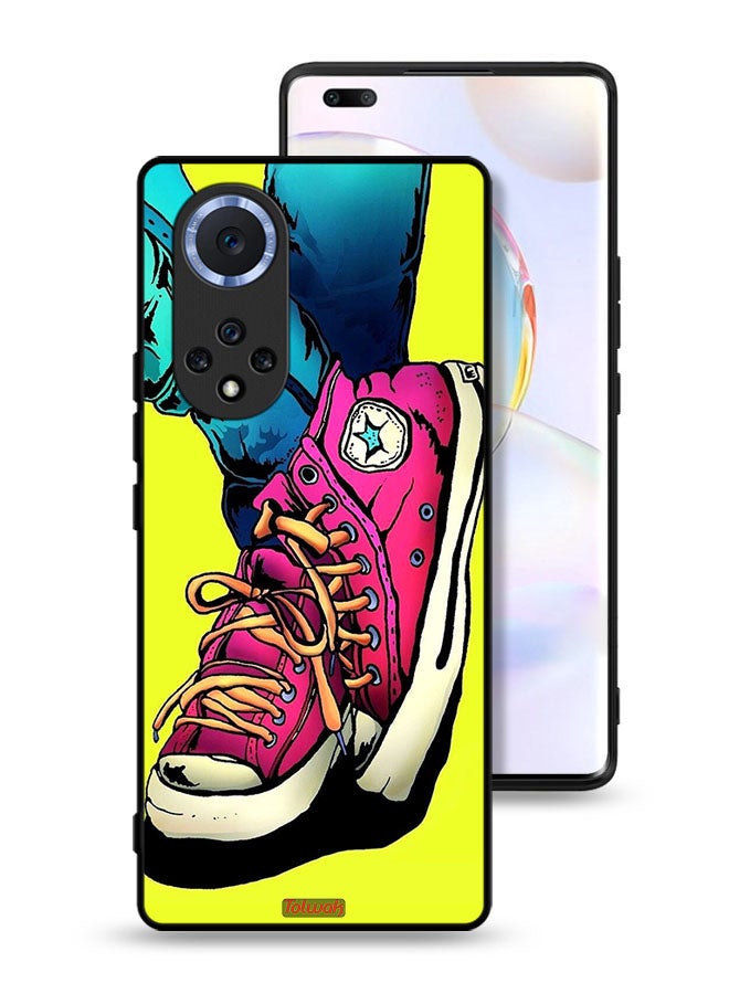 Tolwak Honor 50 Pro Protective Case Cover Canva Shoes Art  - Image 1