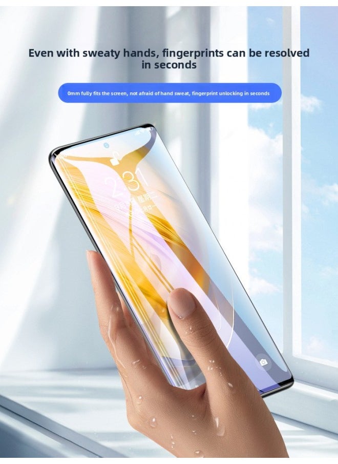 Generic - For Vivox90 Tempered Film X90pro Mobile Phone Film Anti-fall Curved Surface P0r Real Curved Screen Por Ten Protection-Colour:[store Manager Commitment] Collection + Cart Order Exclusive Sticker Damage Guarantee★One Year Warranty-Size:vivo X90 Pro+ - Image 1