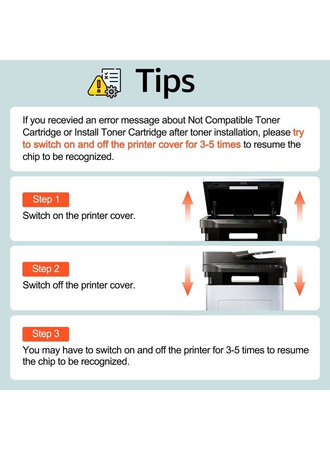 GREENCYCLE 2 Pack MLT-D115L D115L Black High Yield Toner Cartridge Compatible for Samsung Xpress SL-M2830DW SL-M2880FW SL-M2670 SL-M2620 SL-2620ND SL-2820DW SL-2820ND M2670FN M2670N M2870FD M2870FW - Image 4