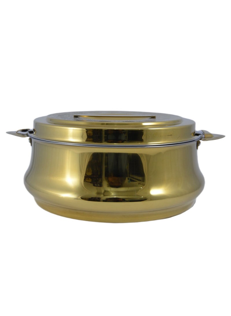 Homemaker Riyadh Hotpot 3500ml Capacity - Unique Locking Lid - High Quality Stainless Steel - Gold Etching  - Image 2